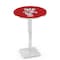 Holland Bar Stool Co 36" Chrome Wisconsin "Badger" Pub Table L217C3628WI-Bdg - alternate 1
